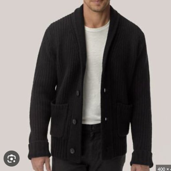 Buck Mason HERDSMAN SHAWL CARDIGAN Black XL - Picture 1 of 3